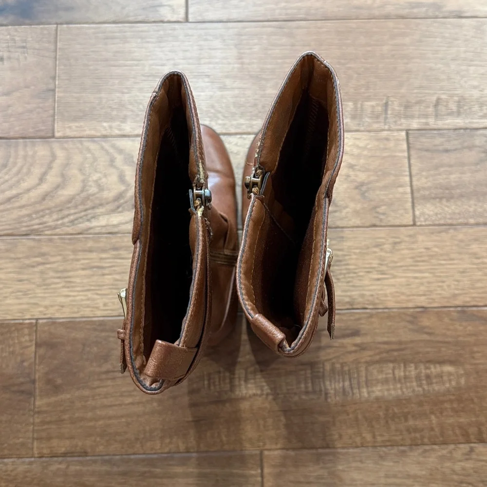 SO Girls Camilaa Riding Boots - Cognac - Size 1 Med